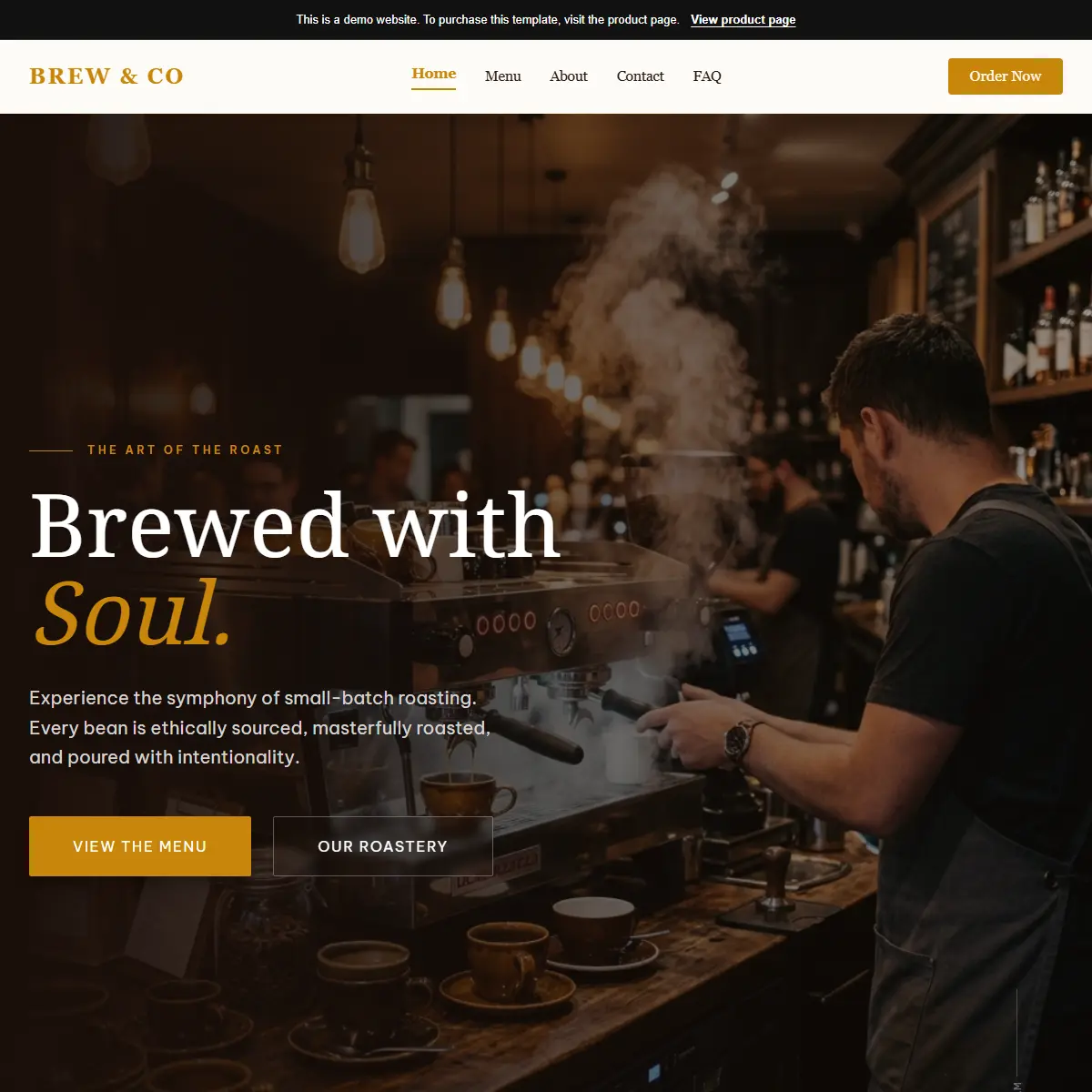Artisan Coffee Shop Website