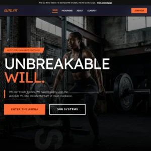 Fitness Training Programs Website