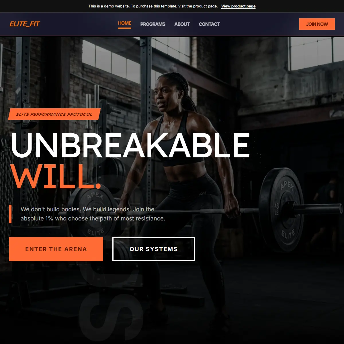 Fitness Training Programs Website