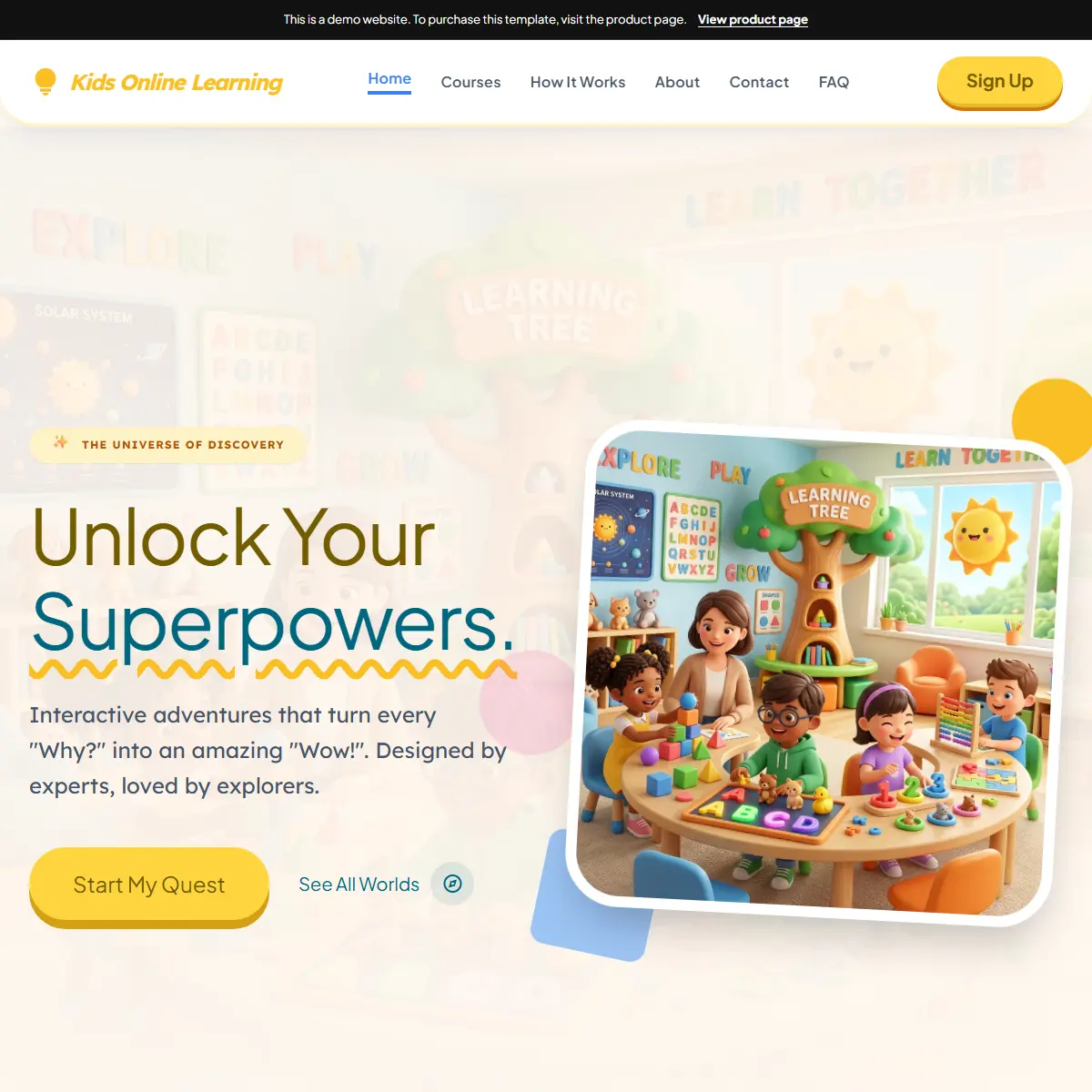 Kids Online Learning Platform
