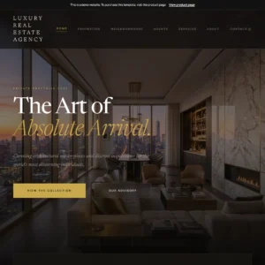 Luxury Real Estate Agency Website