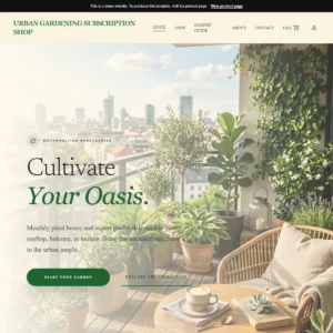 Urban Gardening Subscription Shop