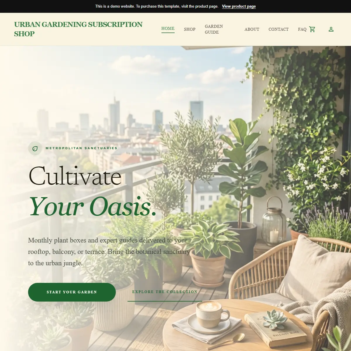 Urban Gardening Subscription Shop